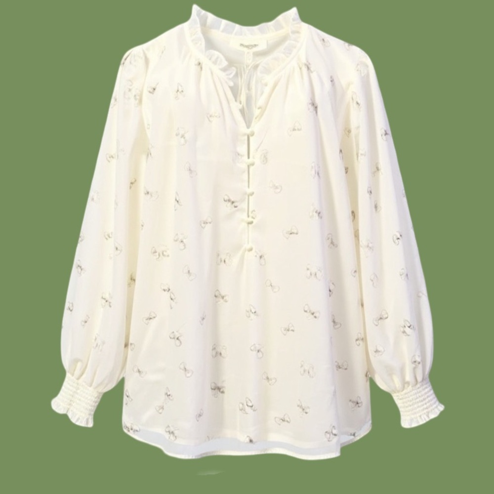NWT 🎀 Bow-tiful Blouse! Cute & Flirty Haver & Blair Ruffle Top 🎀